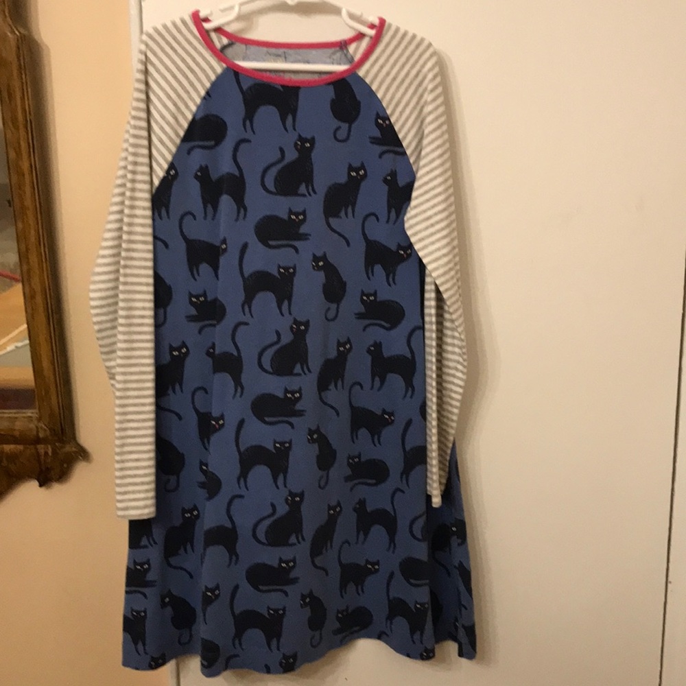 Mini Boden Black Cat Dress, 9-10y, EEUC!